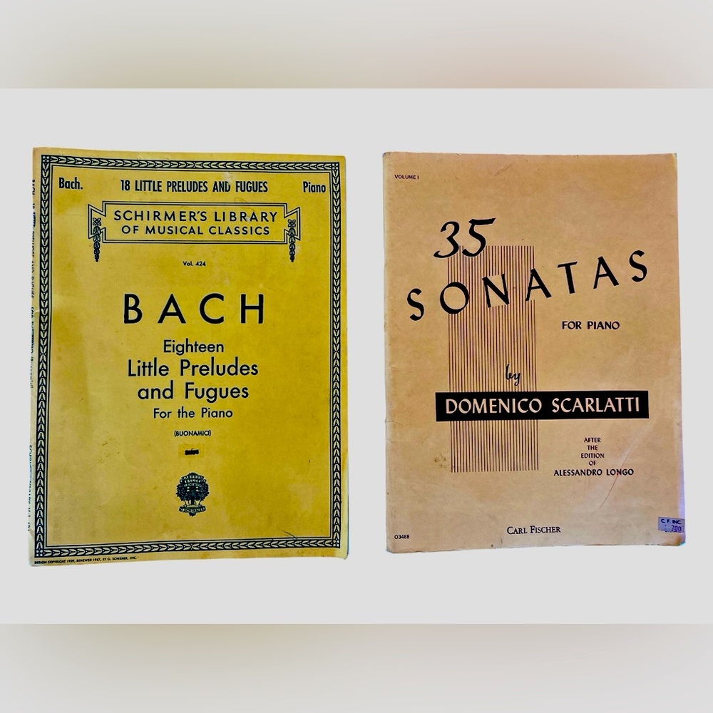 SCARLATTI 35 Sonatas for Piano Vol 1 Fischer Bach: 18 Little Preludes & Fugues